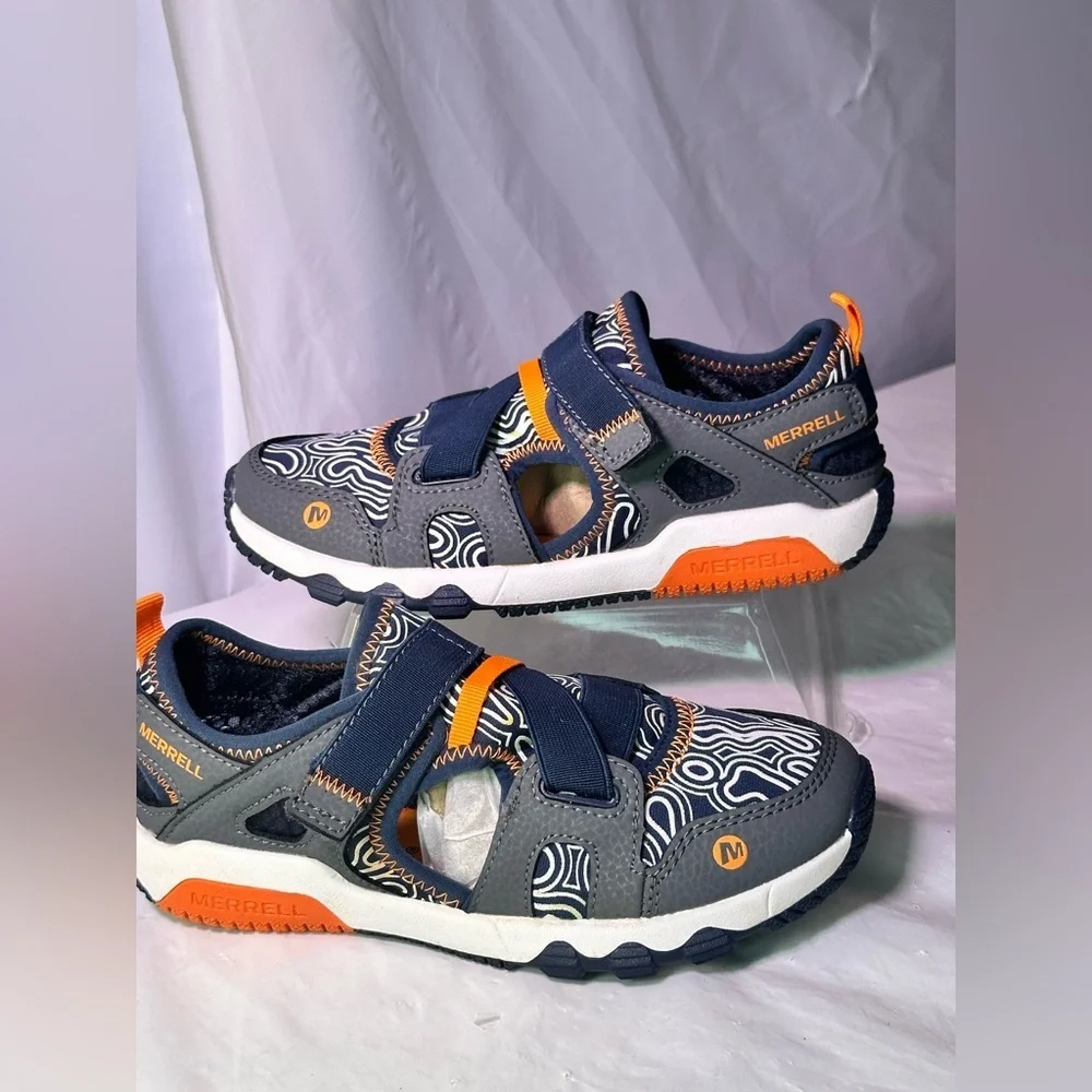 Merrell Kids Navy, Orange & Gray Active Sneakers